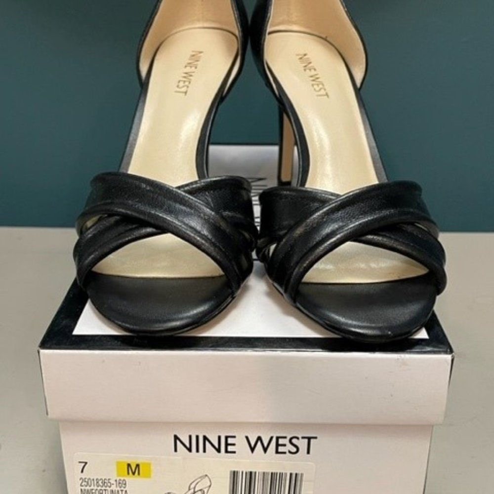 Nine West black Fortunata black heels - Size 7